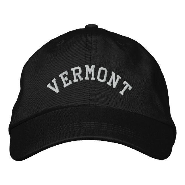 Vermont State Embroidered Hat (Front)