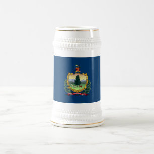 Vermont State Flag Beer Stein