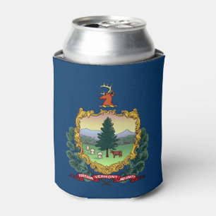 Vermont State Flag Can Cooler