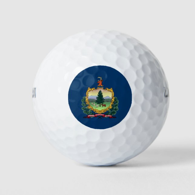 Vermont State Flag Golf Balls (Front)