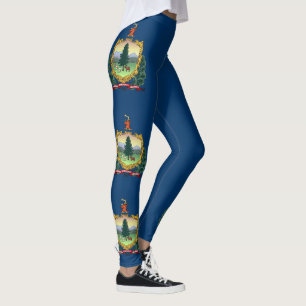 Vermont State Flag Leggings
