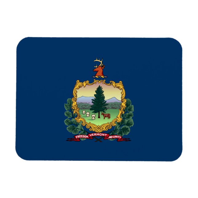 Vermont State Flag Magnet (Horizontal)
