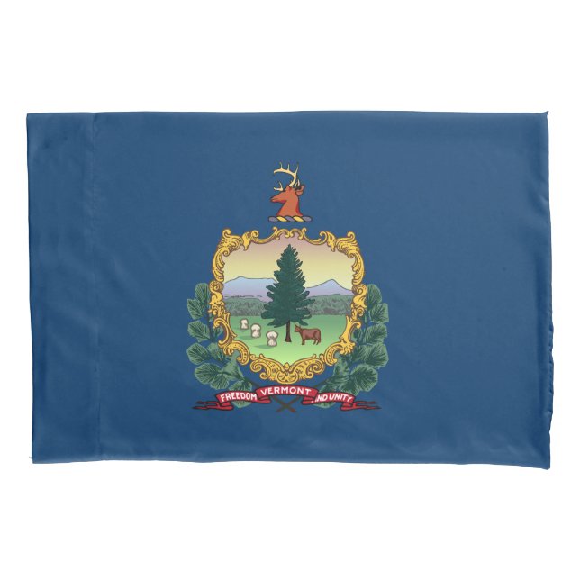 Vermont State Flag Pillowcase (Front)