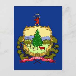 Vermont State Flag Postcard