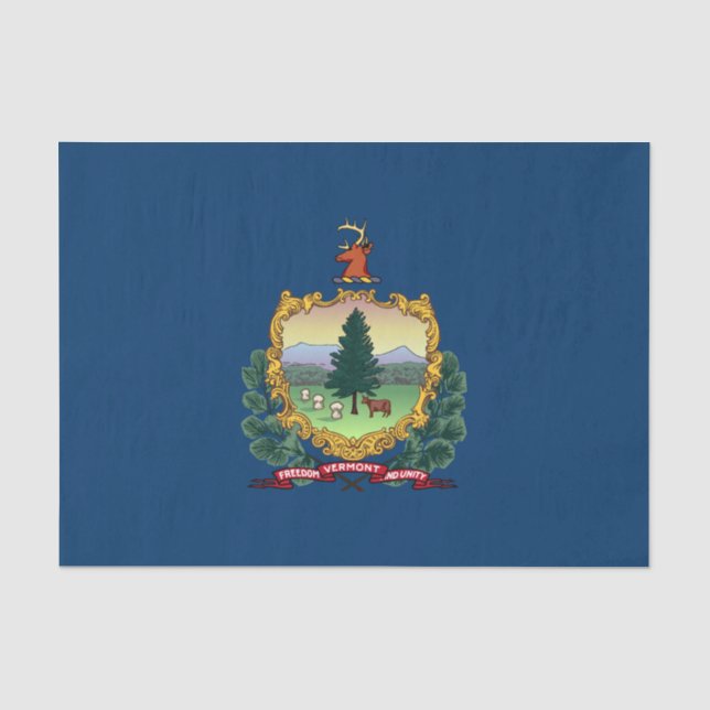 Vermont State Flag Tissue Paper (Front)