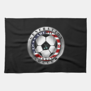 Vermont State Generation X American Soccer Tea Towel