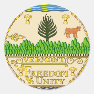 Vermont state seal america republic symbol flag us