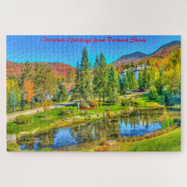 Vermont Stowe.Christmas Greetings Jigsaw Puzzle (Horizontal)
