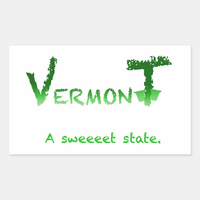 Vermont Sweeeet Rectangular Sticker (Front)