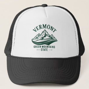 Vermont The Green Mountain State Trucker Hat