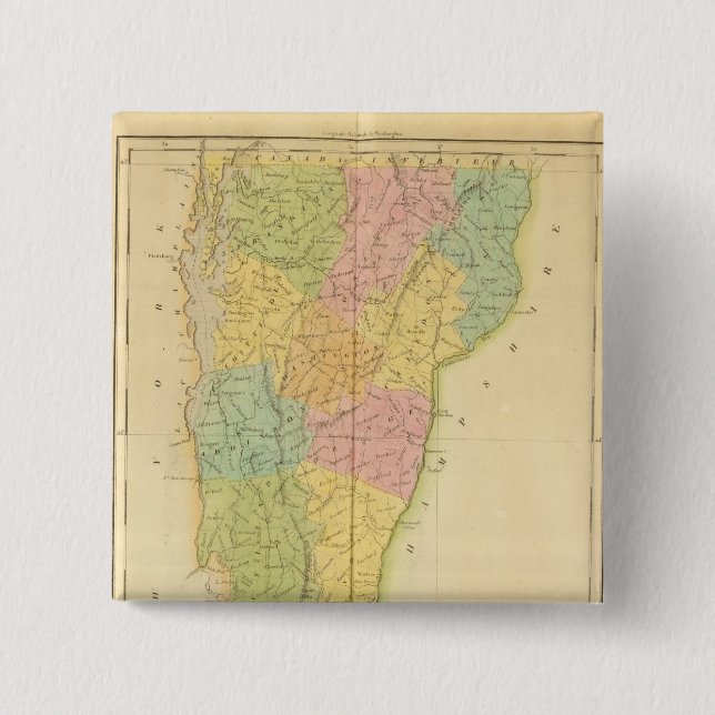 Vermont US 15 Cm Square Badge (Front)