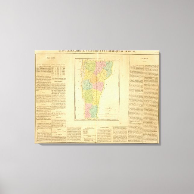 Vermont US Canvas Print (Front)