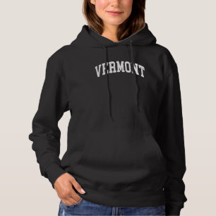 Vermont US College Font Proud American USA Hoodie