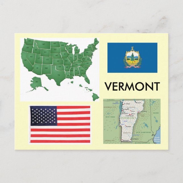 Vermont, USA Postcard (Front)