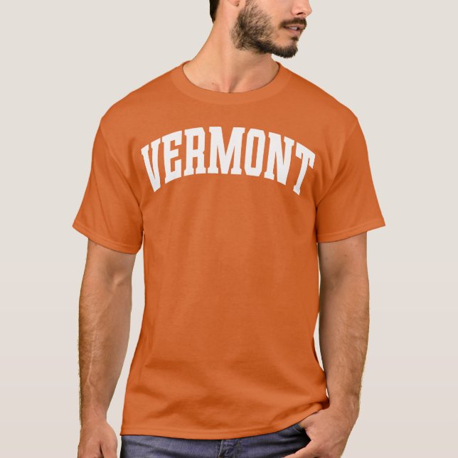 Vermont Varsity Style gift T-Shirt (Front)