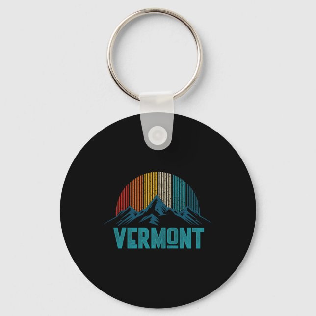 Vermont Vintage Souvenir  Key Ring (Front)