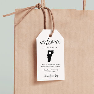 Vermont Wedding Welcome Gift Tags