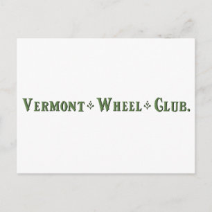 Vermont Wheel Club Ball Logo Postcard