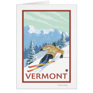 VermontDownhill Skier Scene