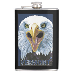 VermontEagle Up Close Hip Flask