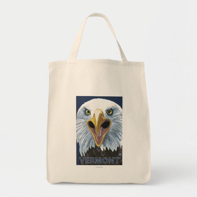 VermontEagle Up Close Tote Bag (Front)
