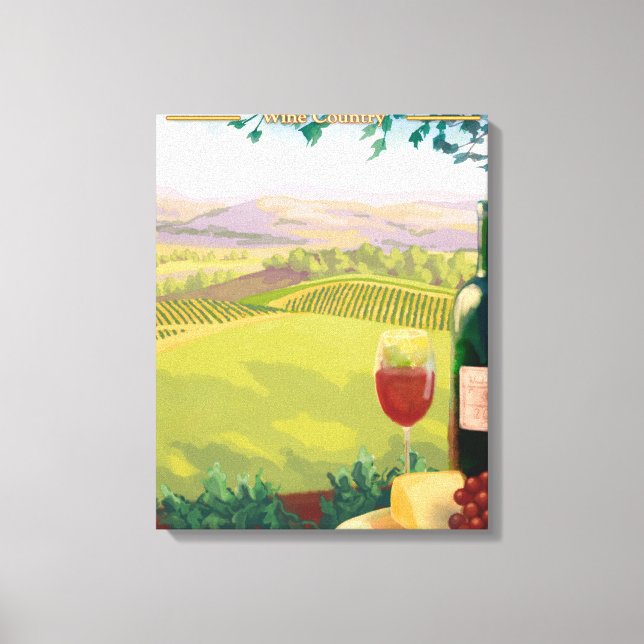 VermontWine Country Scene Canvas Print (Front)