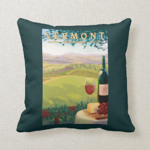 VermontWine Country Scene Cushion