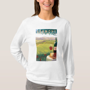VermontWine Country Scene T-Shirt