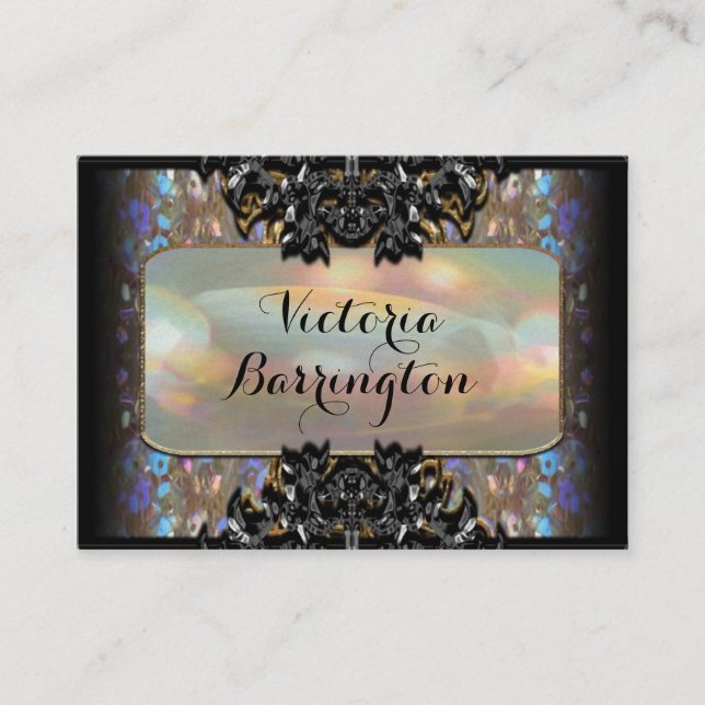 Vermothe Sombey 3.5" Pearl Professional Business Card (Front)