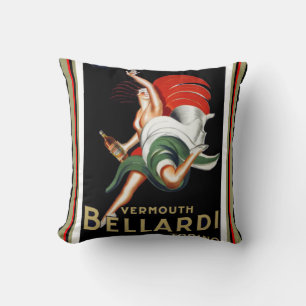 Vermouth Bellardi Art Deco Pillow