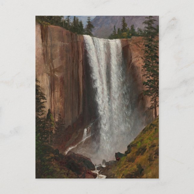 Vernal Fall by Albert Bierstadt Postcard (Front)