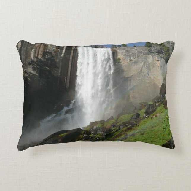 Vernal Falls I in Yosemite National Park Decorative Cushion (Front)