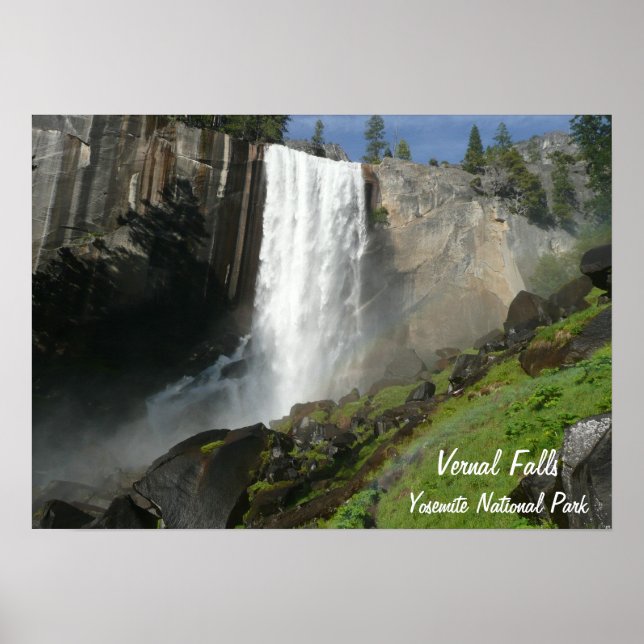 Vernal Falls I in Yosemite National Park Poster (Front)