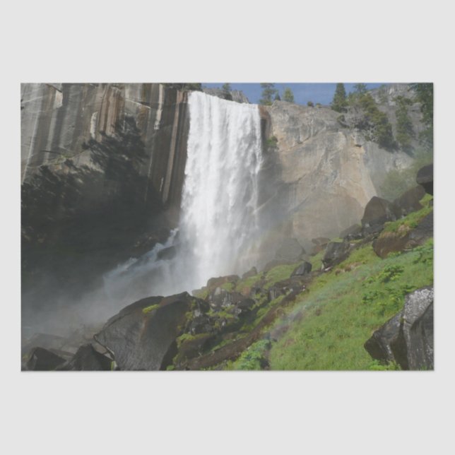 Vernal Falls I in Yosemite National Park Tissue Paper (Front)