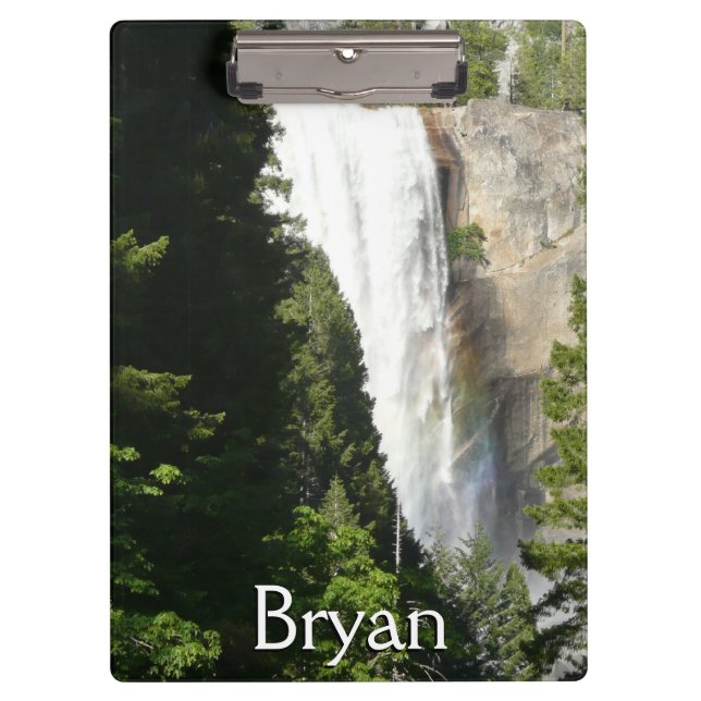 Vernal Falls II in Yosemite National Park Clipboard (Front)