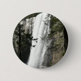 Vernal Falls III at Yosemite National Park 6 Cm Round Badge