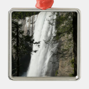 Vernal Falls III at Yosemite National Park Metal Tree Decoration