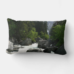 Vernal Falls in the Distance at Yosemite Lumbar Cushion