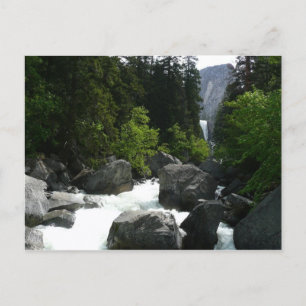 Vernal Falls in the Distance at Yosemite Postcard