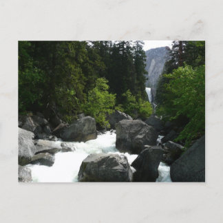 Vernal Falls in the Distance at Yosemite Postcard