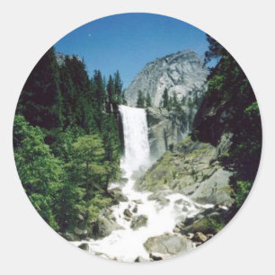 Vernal Falls- Yosemite Classic Round Sticker