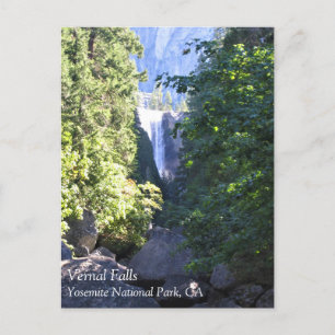 Vernal Falls, Yosemite National Park, CA Postcard