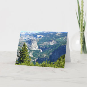 Vernal & Nevada Falls from Glacier Point, CA Card