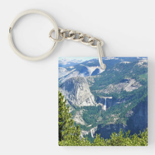 Vernal & Nevada Falls from Glacier Point, CA Key Ring