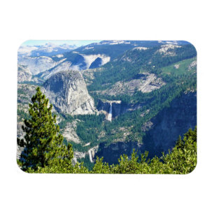 Vernal & Nevada Falls from Glacier Point, CA Magnet