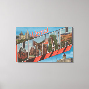 Vernal, UtahLarge Letter ScenesVernal, UT Canvas Print