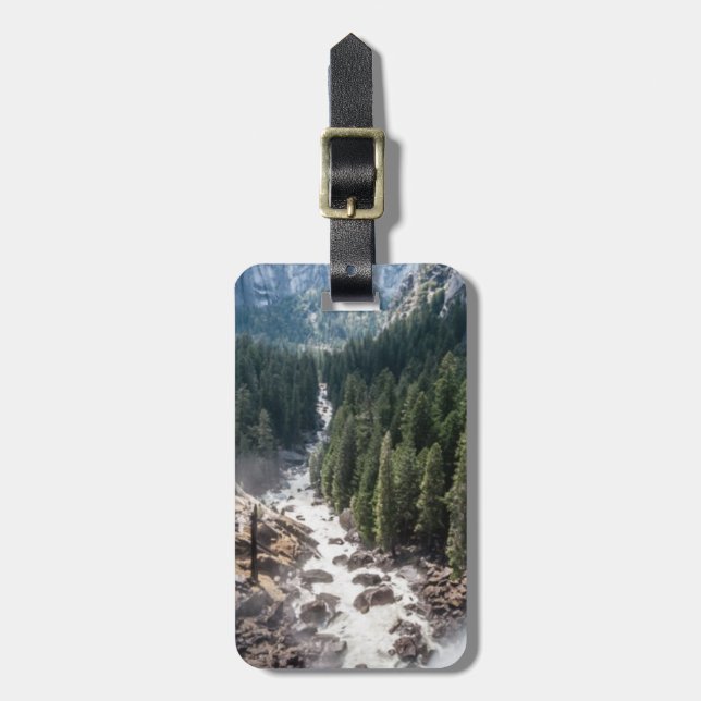 Vernall Fall and Mist Trail Luggage Tag (Front Vertical)
