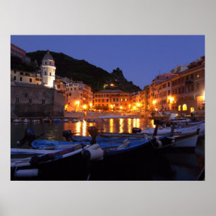 Vernazza at Night Poster