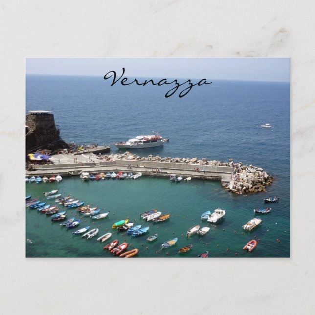 vernazza boats postcard (Front)