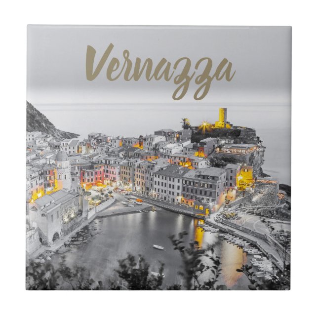 Vernazza Cinque Terre Liguria Italy Fine Art gift Tile (Front)